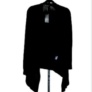 I.N.C. International Concepts Waterfall Cardigan Long sleeve  Black L